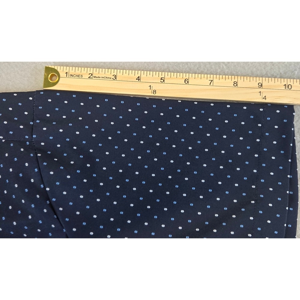 Kenneth Cole Reaction Men's 2X Button Up Short Sleeve Shirt Blue Floral Dot - Picture 6 of 10